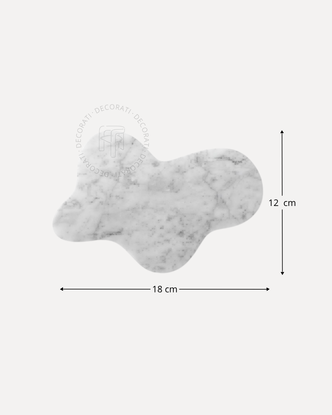 4Pack de Posavasos Organic de Mármol Blanco