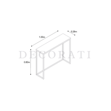 Cargar imagen en el visor de la galería, Consola Frida de Mármol Blanco Gold