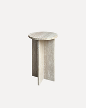 Cargar imagen en el visor de la galería, Mesa Lateral Pirita de Mármol Beige
