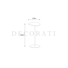 Cargar imagen en el visor de la galería, Mesa Auxiliar Organic de Mármol Blanco Gold
