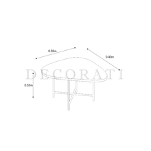 Cargar imagen en el visor de la galería, Mesa Lateral Triana de Mármol Negro Black