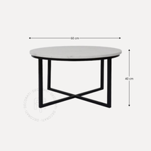 Cargar imagen en el visor de la galería, Mesa de Centro Joy de Mármol Blanco Black