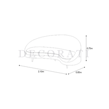 Cargar imagen en el visor de la galería, Sofá Curvo Hermes Beige