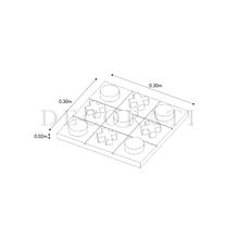 Cargar imagen en el visor de la galería, Tic Tac Toe Athena de Mármol Blanco