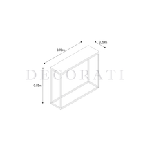 Cargar imagen en el visor de la galería, Consola Andrew de Mármol Blanco Gold