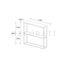 Cargar imagen en el visor de la galería, Consola Doble Apolo de Mármol Blanco Gold