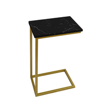 Cargar imagen en el visor de la galería, Mesa Auxiliar Mile de Mármol Negro Gold