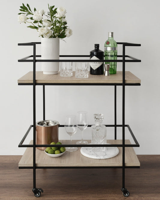 Carrito Bar Gin de Madera