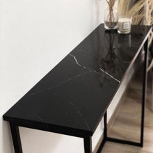 Cargar imagen en el visor de la galería, Consola Frida de Mármol Negro All Black