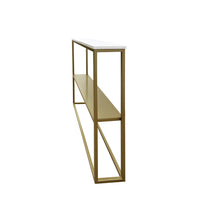 Cargar imagen en el visor de la galería, Consola Doble Apolo de Mármol Blanco Gold