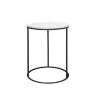 Cargar imagen en el visor de la galería, Mesa Lateral Hera de Mármol Blanco Black