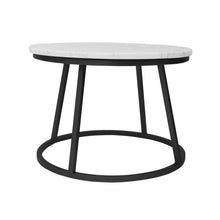 Cargar imagen en el visor de la galería, Mesa de Centro Dos Aros de Mármol Blanco Black