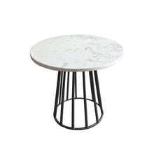 Cargar imagen en el visor de la galería, Mesa Lateral Carrera de Mármol Blanco Black