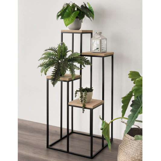 Porta Macetero Pot de Madera Black