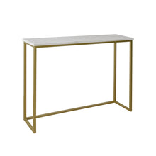 Cargar imagen en el visor de la galería, Consola Frida de Mármol Blanco Gold