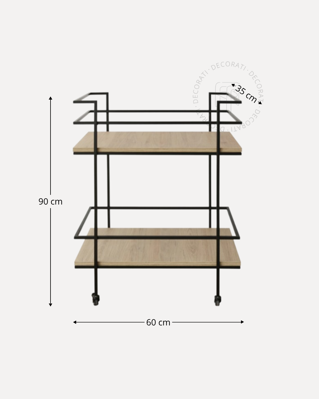 Carrito Bar Gin de Madera