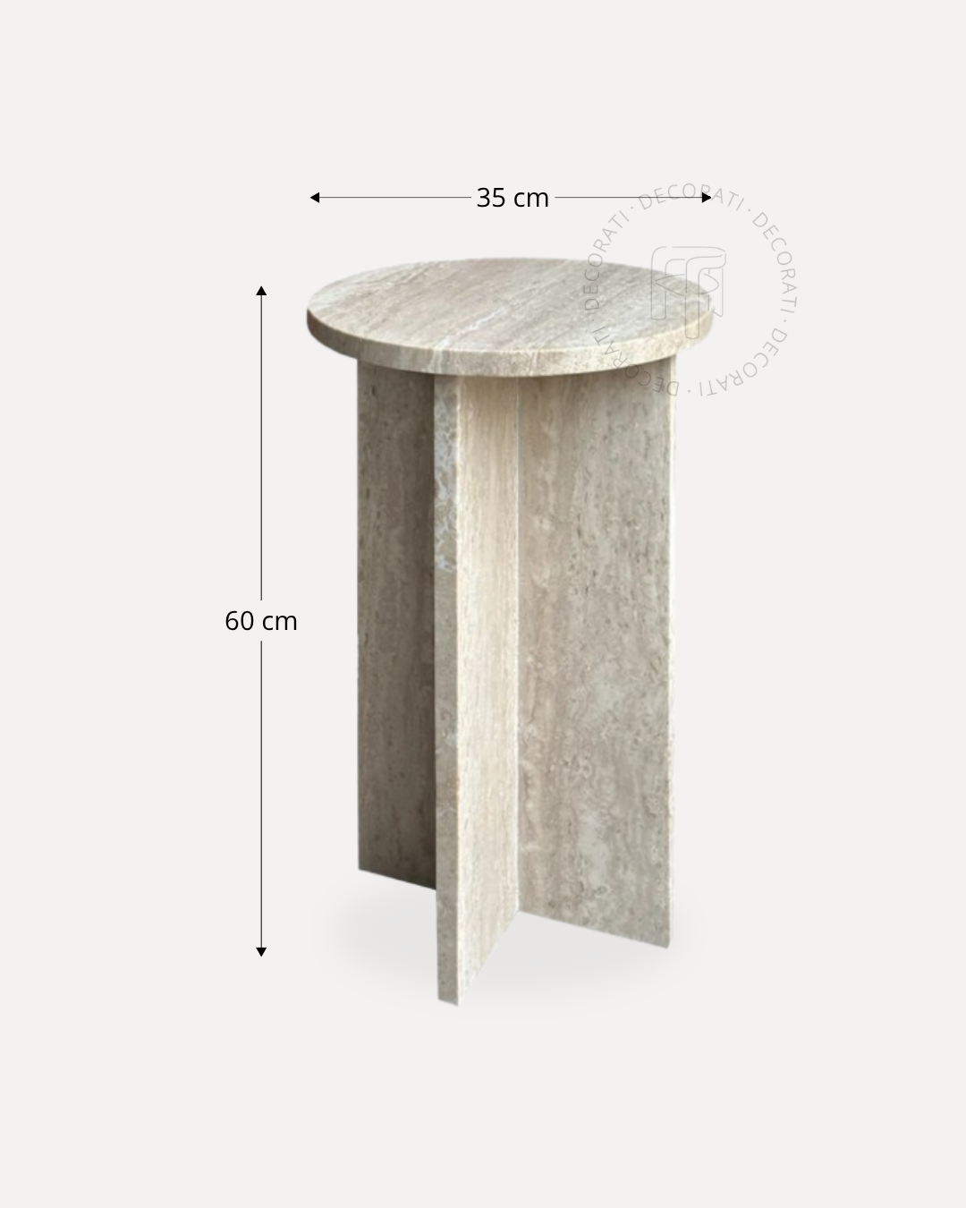 Mesa Lateral Pirita de Mármol Beige