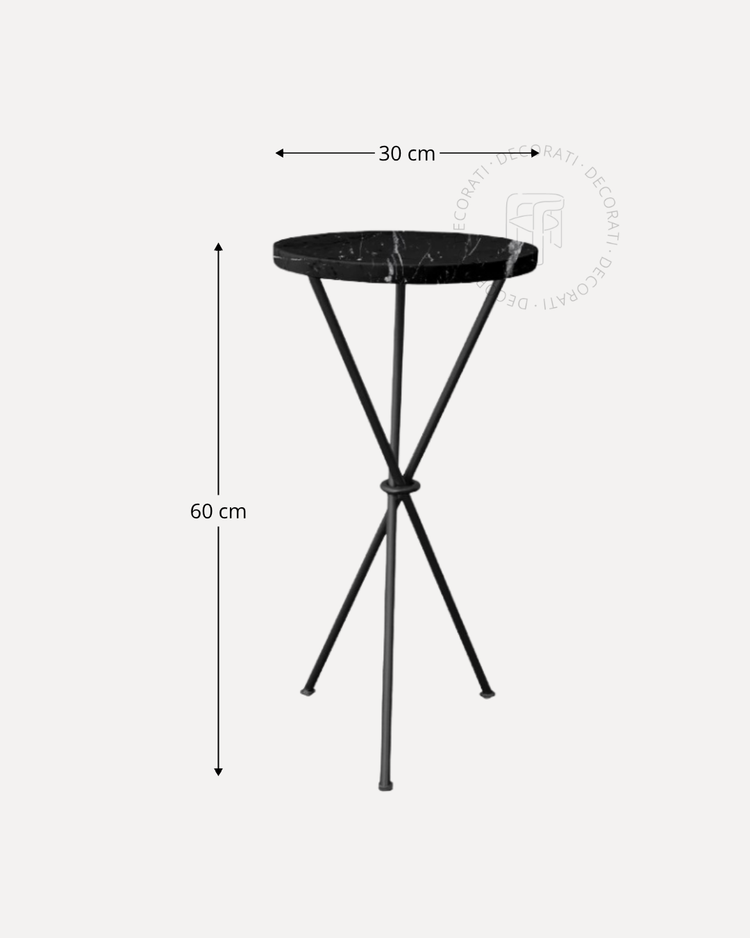 Mesa Auxiliar Clods de Mármol All Black