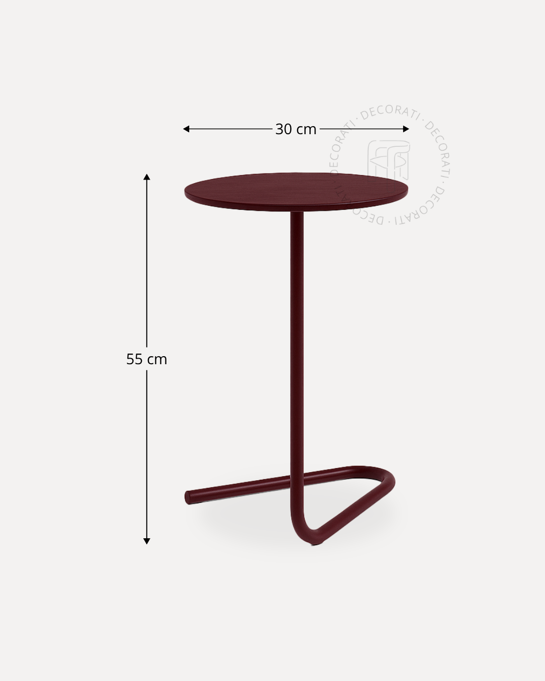 Mesa Auxiliar Burgundy