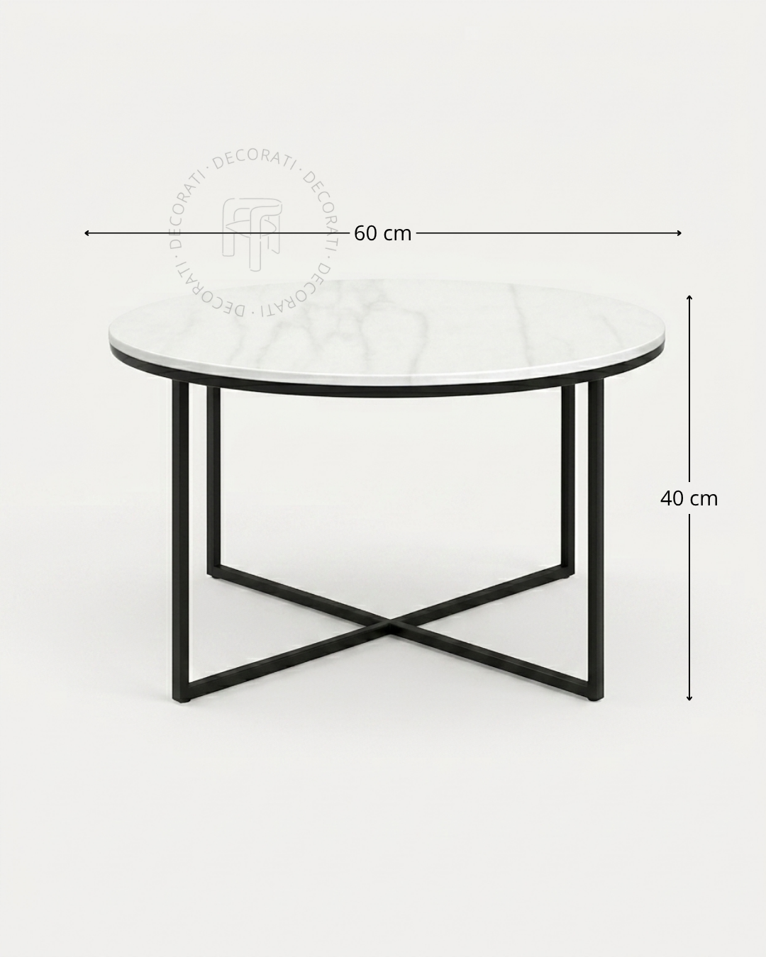 Mesa de Centro Joy de Mármol Blanco