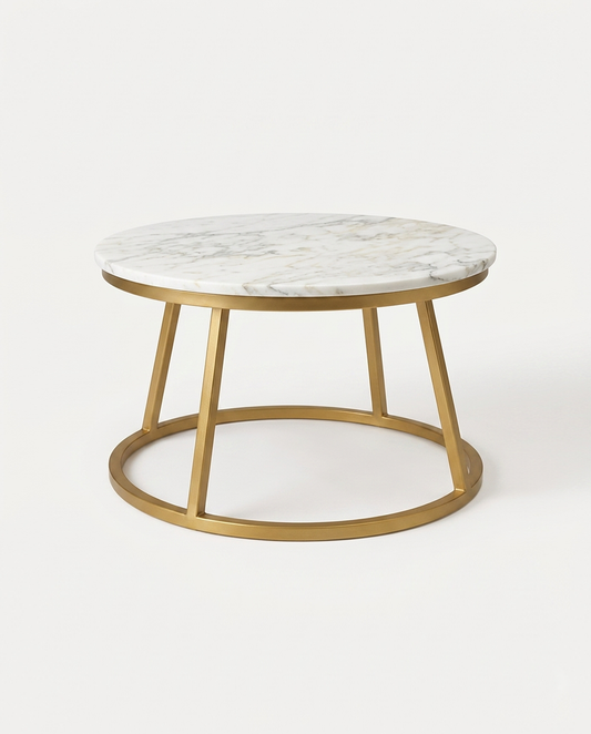 Mesa de Centro Dos Aros de Mármol