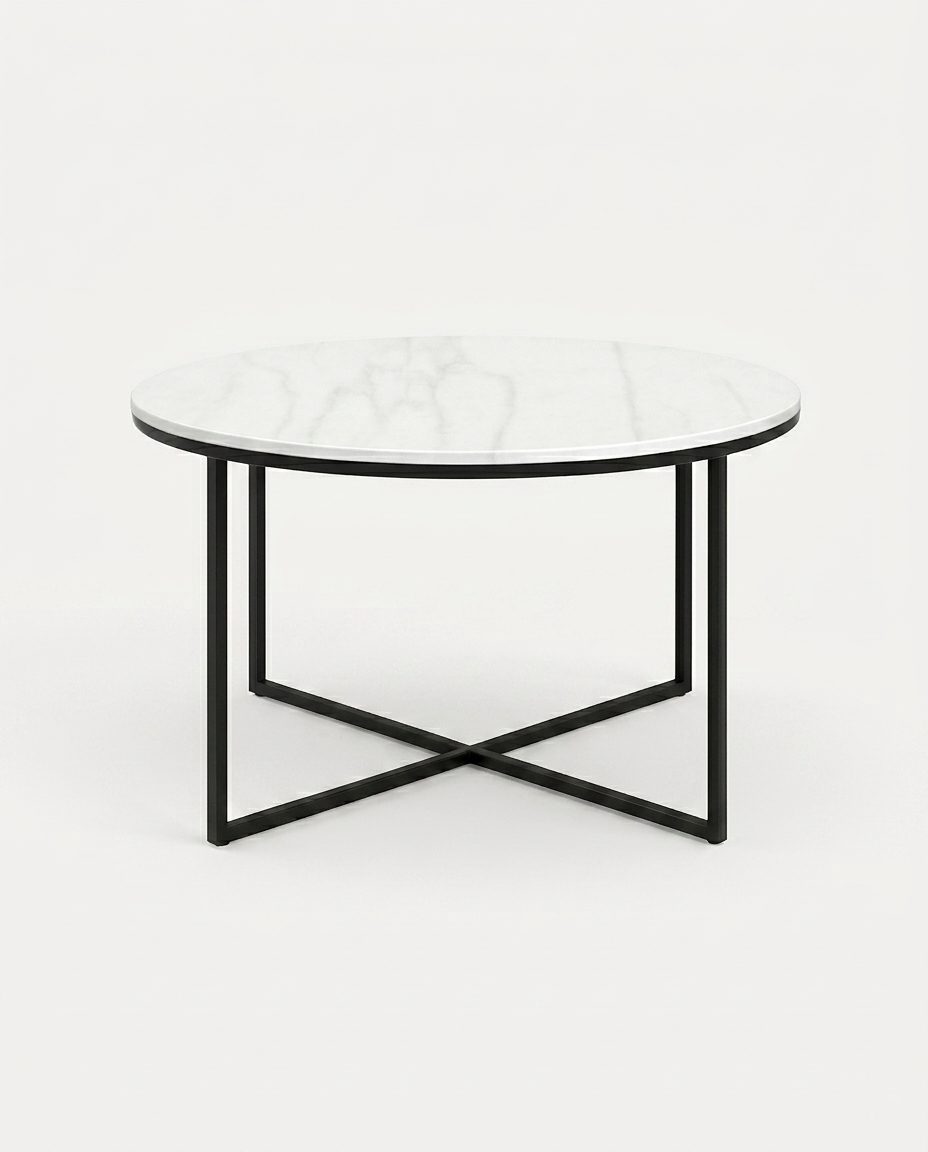 Mesa de Centro Joy de Mármol Blanco