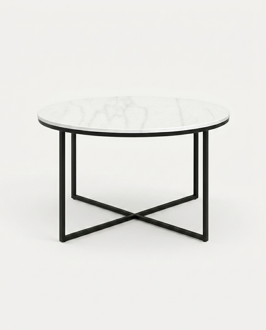 Mesa de Centro Joy de Mármol Blanco