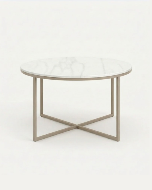 Mesa de Centro Joy de Mármol Blanco