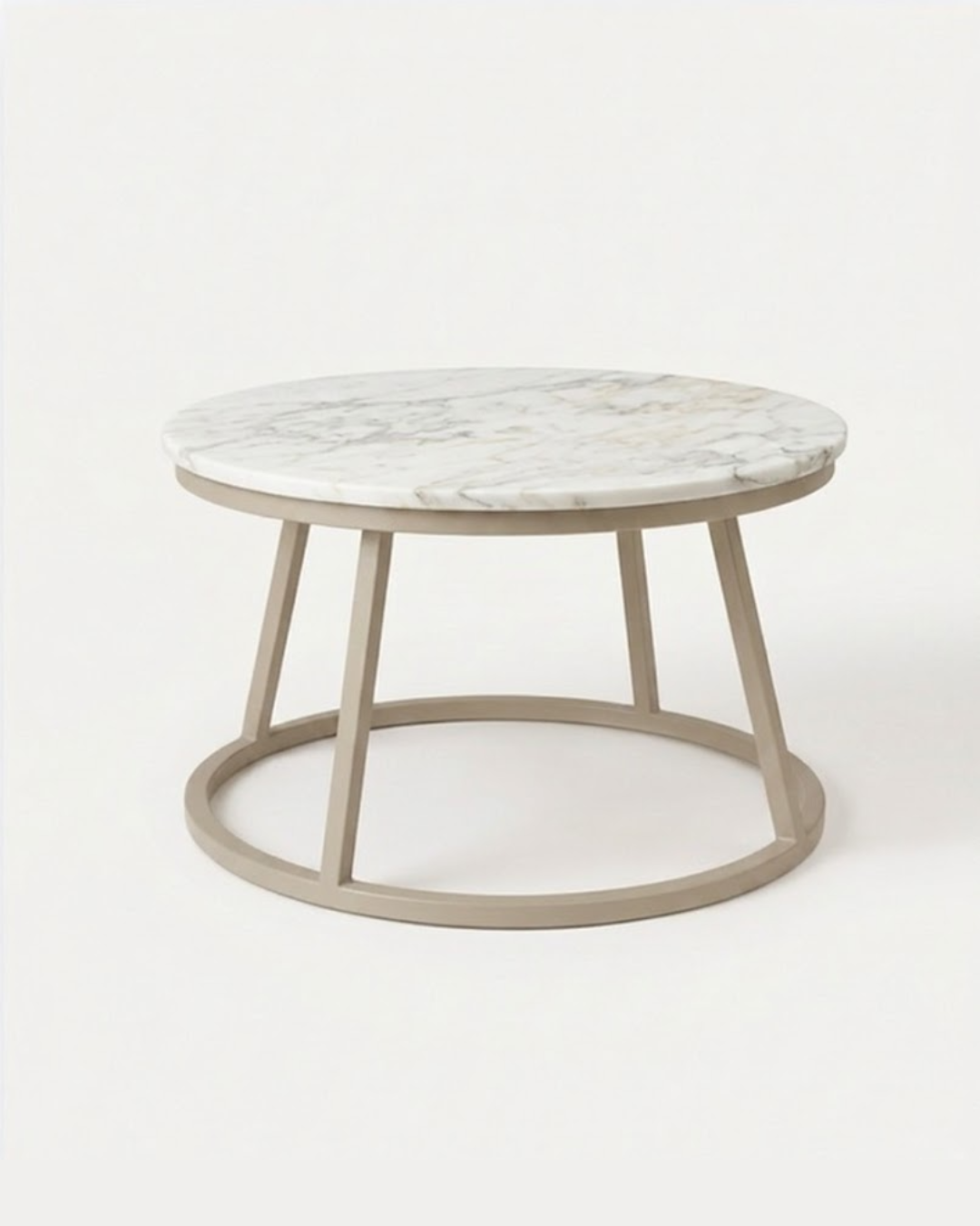 Mesa de Centro Dos Aros de Mármol