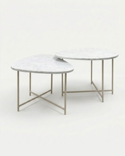 Cargar imagen en el visor de la galería, Mesa de Centro Organic de Mármol Blanco Black
