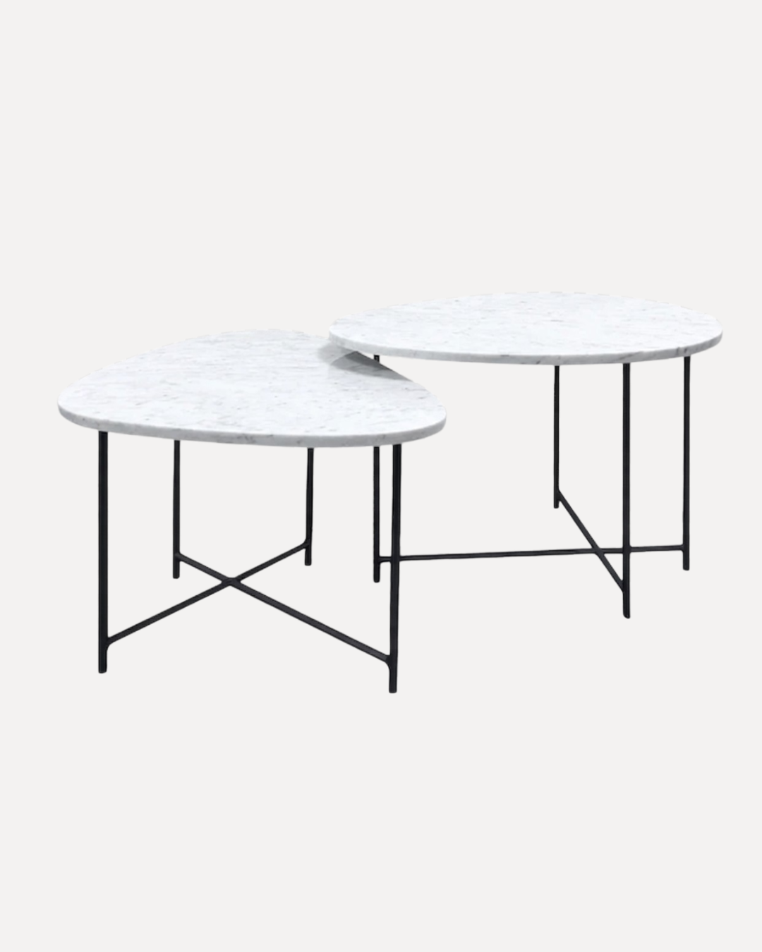 Mesa de Centro Organic de Mármol Blanco