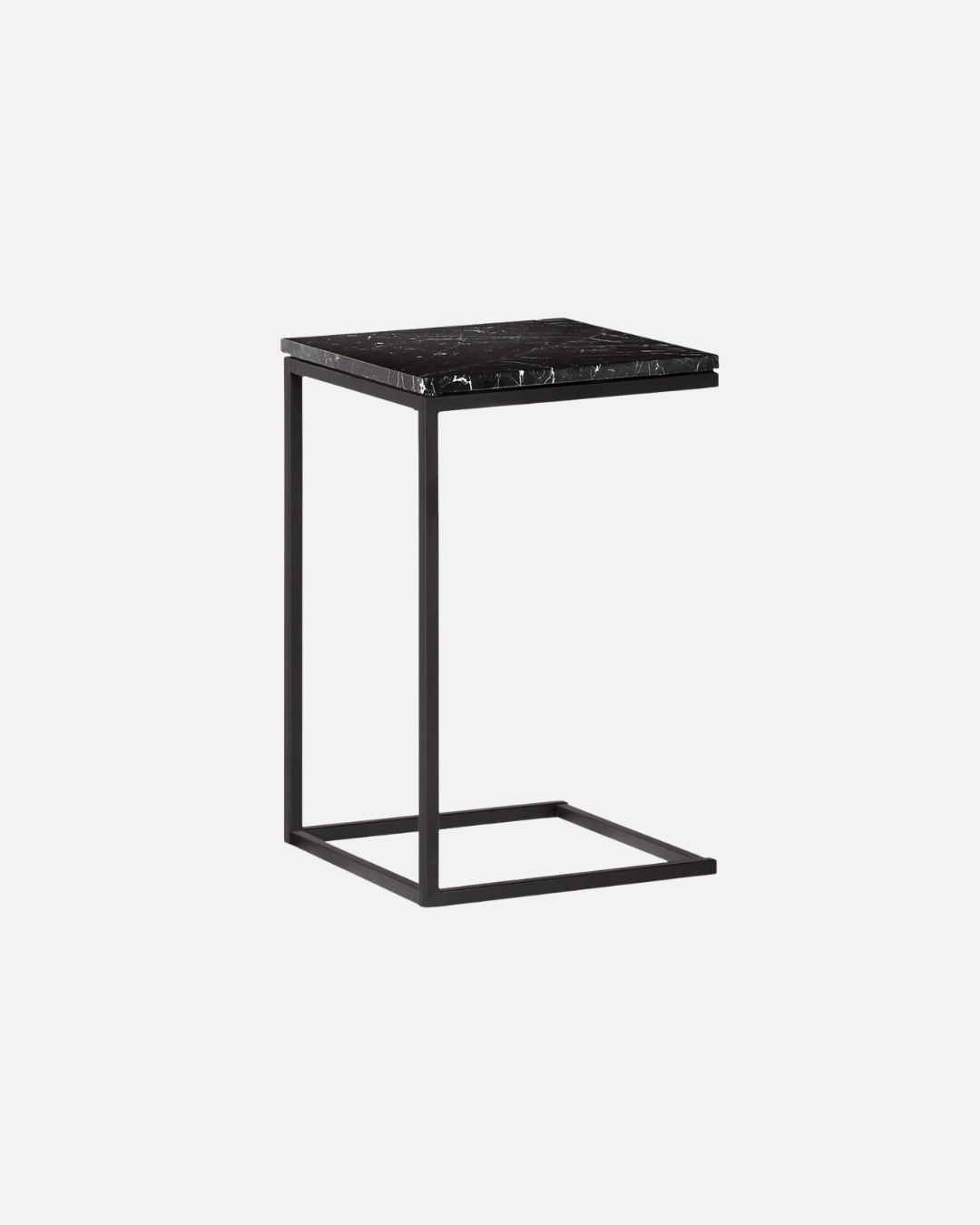 Mesa Auxiliar Mile de Mármol Negro All Black