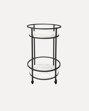 Cargar imagen en el visor de la galería, Carrito Bar Locky de Mármol Blanco Black
