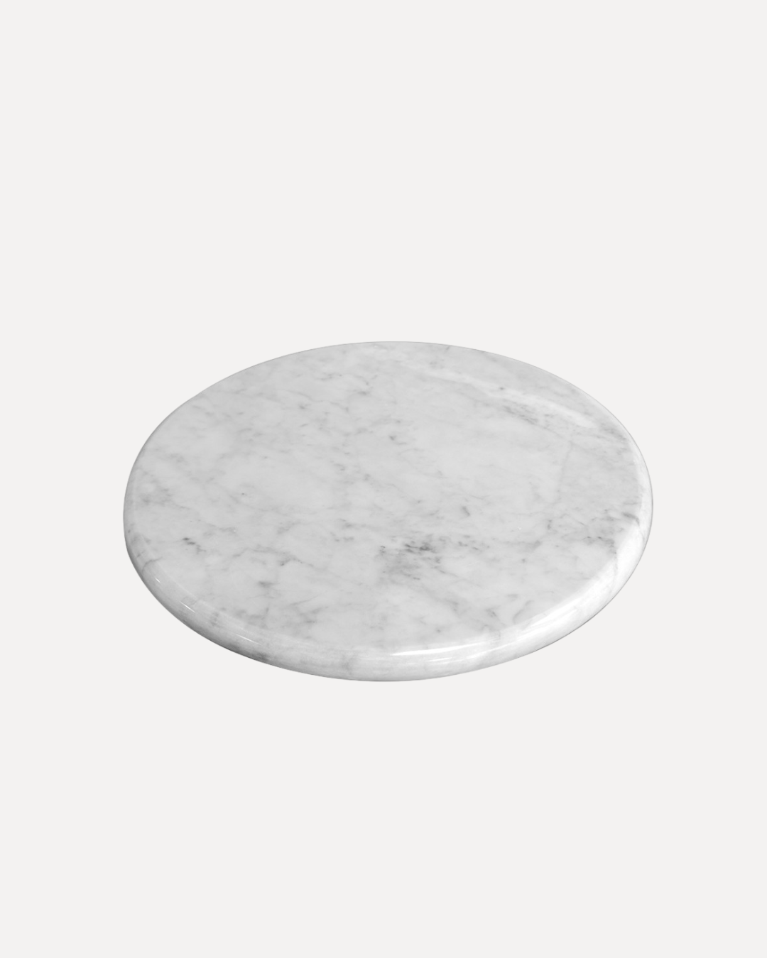 Tabla Redonda de Mármol Blanco