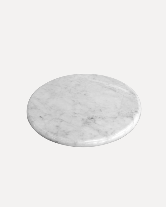 Tabla Redonda de Mármol Blanco