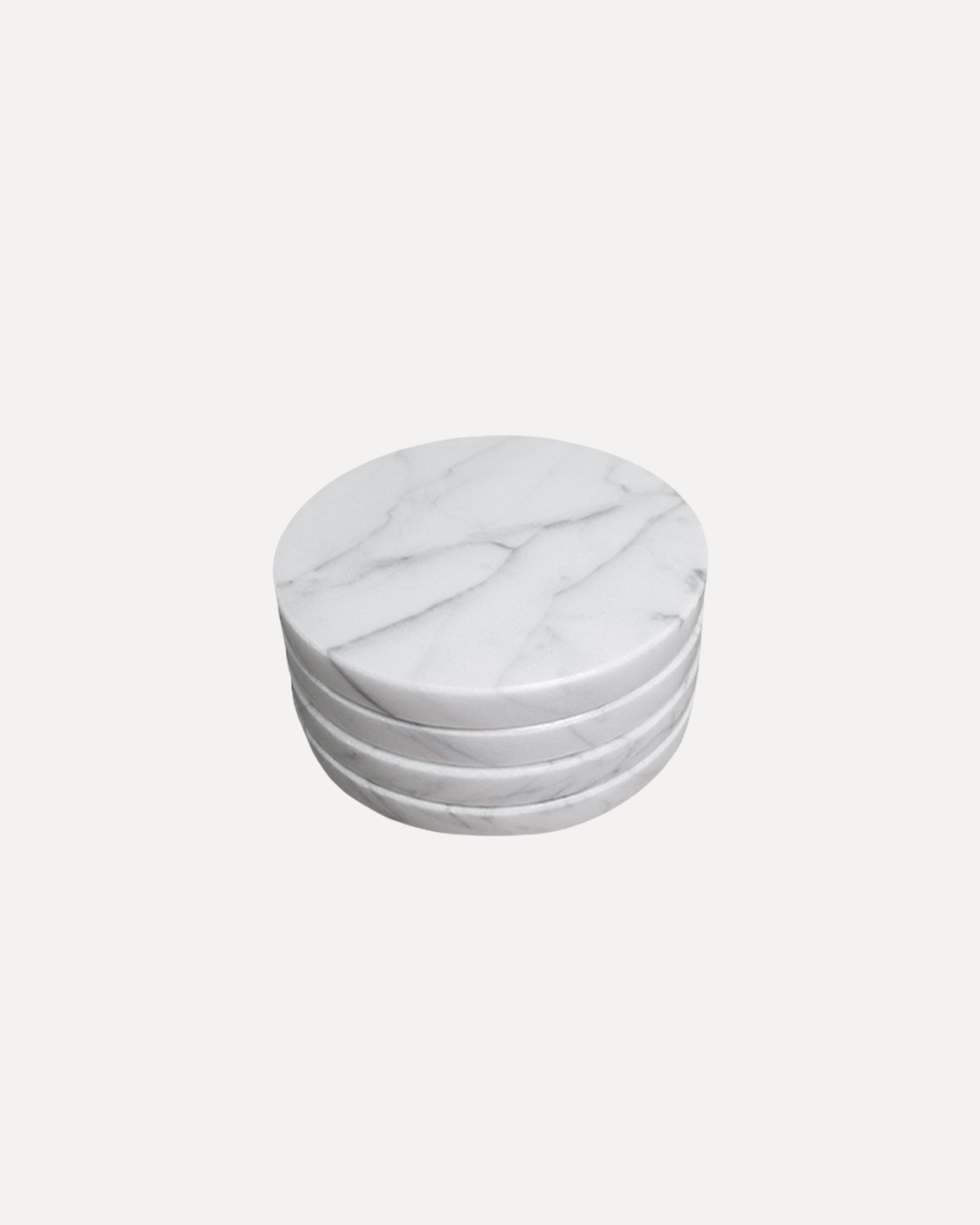 4Pack de Posavasos Dionisio de Mármol Blanco