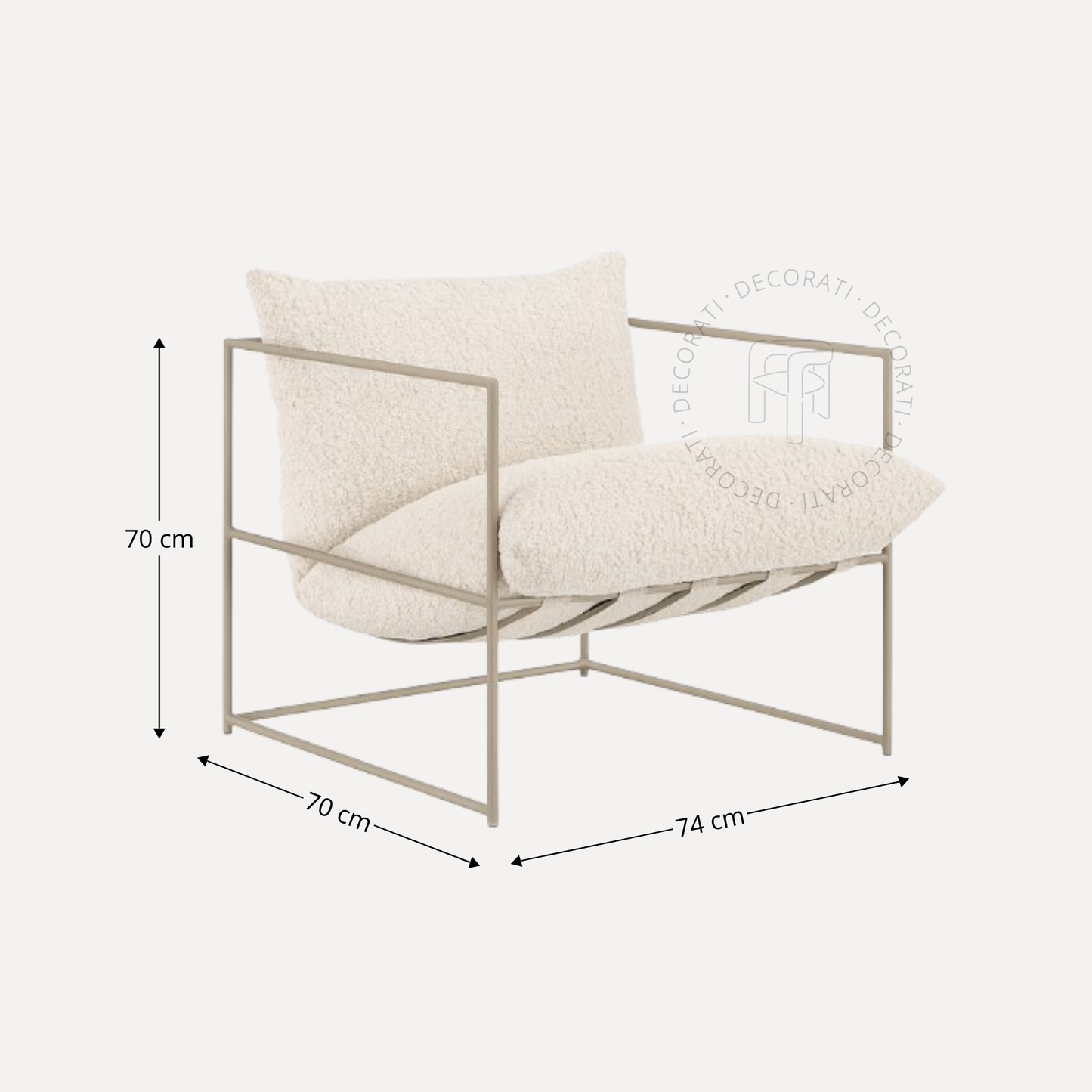 Sillón Agatha Greige