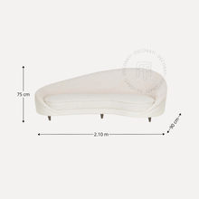 Cargar imagen en el visor de la galería, Sofá Curvo Hermes Beige
