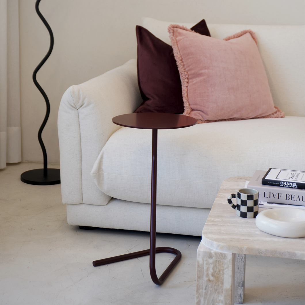 Mesa Auxiliar Burgundy