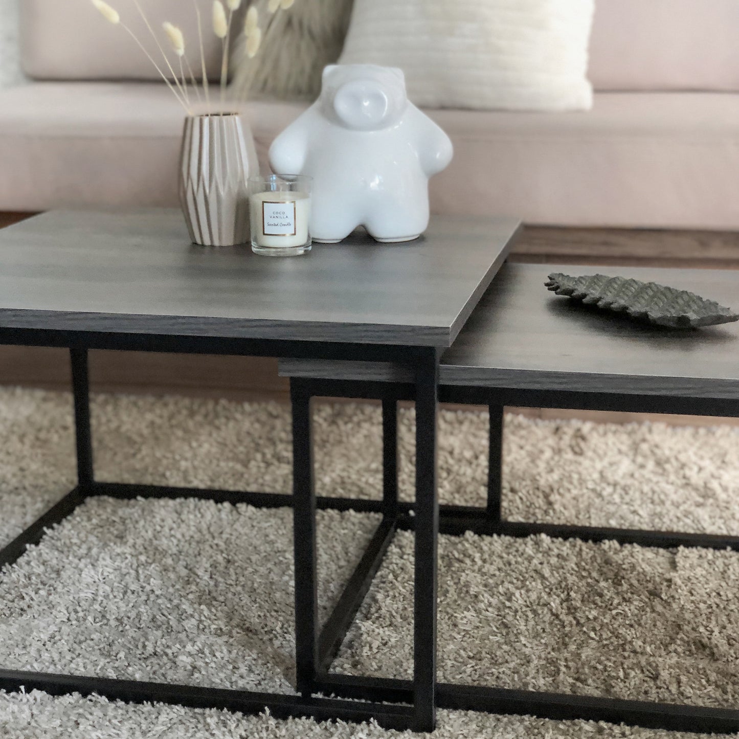 Mesa de Centro Dúo de Madera Black
